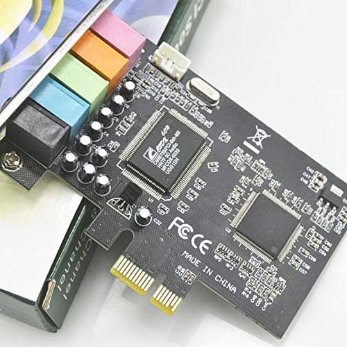 Padarsey PCIe 5.1 Internal Sound Card for PC, Windows 7, 3D Stereo Audio Card, CMI8738 Chip, PCI Express Adapter