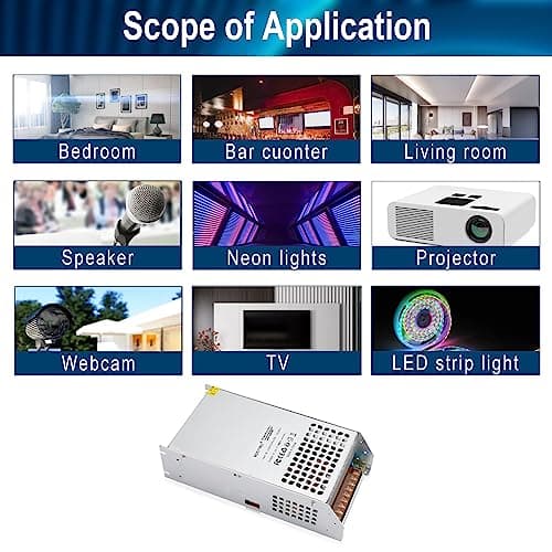 DC 48V 20.8A 1000W Switching Power Supply SMPS AC 110V / 220V-DC 48V Transformer Adapter, for LED Strip Light, CCTV Camera Security System,Computer Project of Industrial Power Supplies