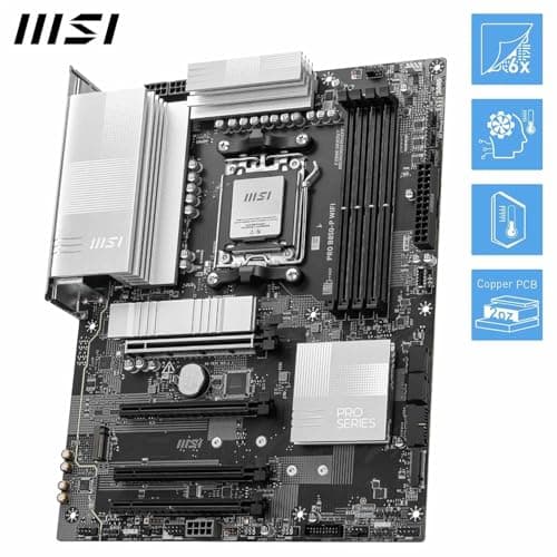 Micro Center AMD Ryzen 7 9700X CPU Processor with MSI PRO B850-P WiFi Motherboard (ATX, AM5, DDR5, PCIe 5.0, M.2 Gen5, Wi-Fi 7, 5G LAN)