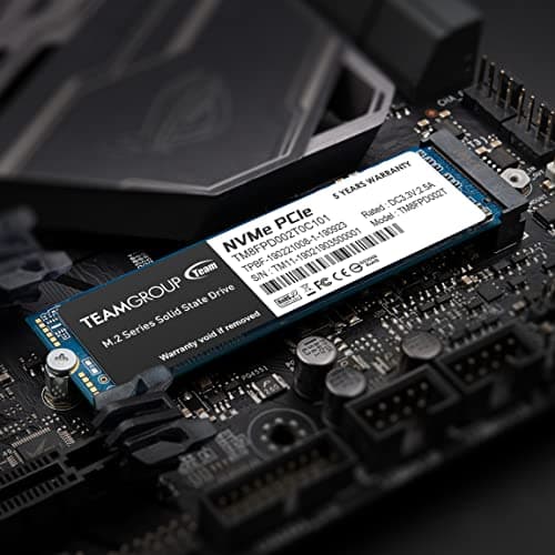 TEAMGROUP MP33 1TB SLC Cache 3D NAND TLC NVMe 1.3 PCIe Gen3x4 M.2 2280 Internal SSD R/W Speed up to 1800/1500 MB/s Laptop & PC Desktop TM8FP6001T0C101