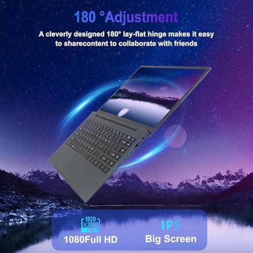14.1" Laptop, Laptop Computer Core i7 Processor(Up to 2.7GHz), Student Laptop 8GB DDR3 256GB SSD, FHD IPS Laptop PC Wifi5 BT4.2 USB3.0 * 3 Ethernet Port*1 HDMI*1 SD Slot*1 Audio Jack*1