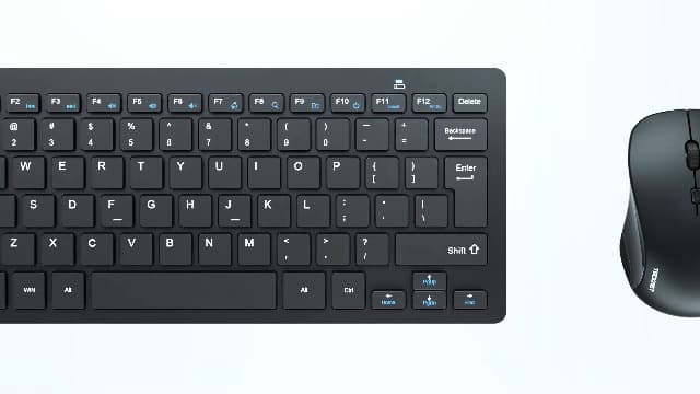TECKNET Wireless Keyboard and Mouse Combo, Mini Cordless Computer Keyboard and Mouse Set 2.4GHz, Silent Adjustable 1600 DPI, Quiet Click, Lag-Free for Computer, Laptop, PC, Windows, Mac, Chrome OS