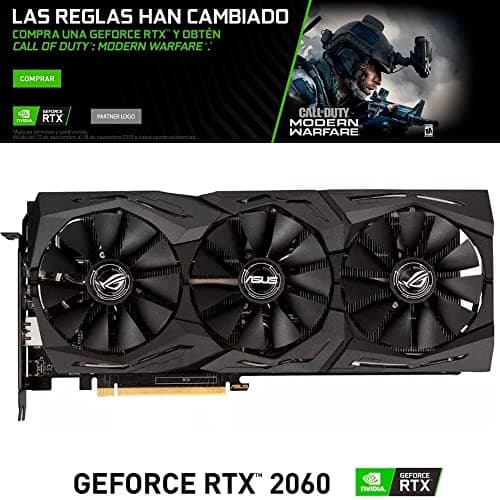 ASUS ROG STRIX GeForce RTX 2060 Overclocked 6G GDDR6 HDMI DP 1.4 Gaming Graphics Card (ROG-STRIX-RTX-2060-O6G)