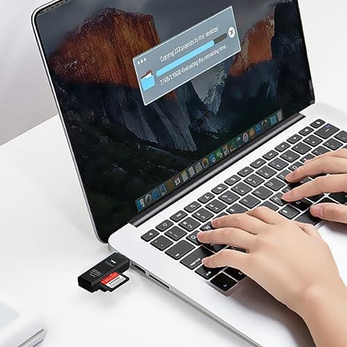 USB3.0 Micro SD Card Reader, 5Gbps 2-in-1 SD Card Reader to USB Adapter, Wansurs Memory Card Reader for SDXC, SDHC, MMC, RS-MMC, Micro SDXC, Micro SD, Micro SDHC and UHS-I Cards (1Pack Black)
