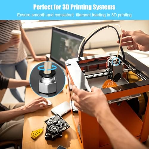 10PCS Premium PC4-M10 Pneumatic Quick Connector Fittings, Bowden Tube Coupler Male Straight PTFE Tube Push for E3D-V6, Bowden Extruder Parts Compatible with Ender-3 and Ender-3 V2 3D Printer