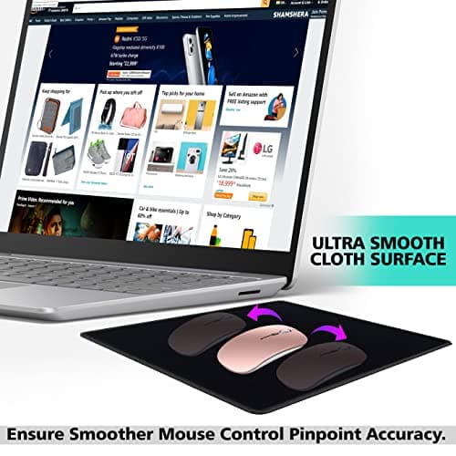 SaiTech IT 20 Pack 2mm Mouse Pad with Stitched Edges Non-Slip Rubber Base, Premium-Textured and Waterproof Mousepads Bulk, Mouse Pad Multipack Mousepad for Computers, Laptop, 8.66 x 7.1 inch
