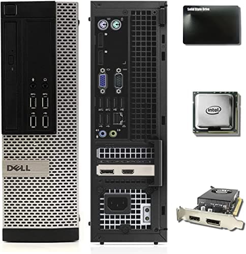 Dell Video Editing CAD OptiPlex 7020 Desktop Computer PC, Intel Core i7-4570 3.2 GHz Processor, 16GB RAM, 480GB SSD (Fast Boot) + 2TB HDD, Graphics RX-550 4GB DDR5, WiFi, Windows 11 Pro (Renewed)