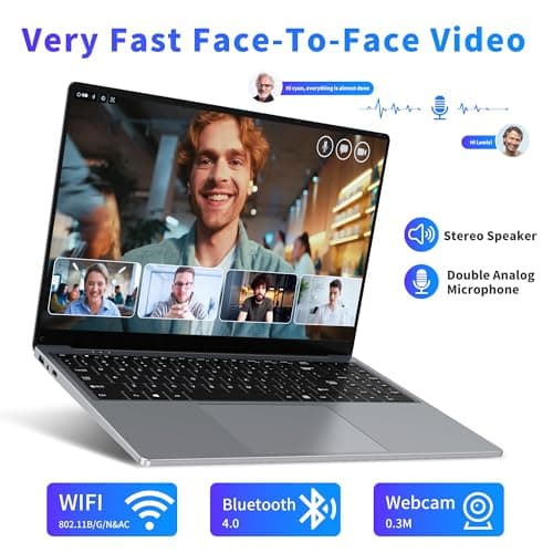 16 Inch Laptop Computer, Gaming Laptop 2025, 16GB RAM 1TB SSD, N150 Processor(Up to 3.6GHz), FHD 1920 * 1200, 180° Open, Backlit, BT4 WIFI5, Windows 11 Pro, 6000 mAh Battery, Student