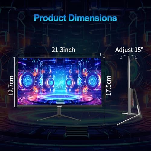 Gaming Monitor 27 inch 180Hz 1ms PC Gaming Computer Monitor -FHD 1080P, FreeSync, 1 x HDMI 2.1, 1 x Display Port 1.4, 1 x USB, IPS, Blacklevel Adjust, VESA Compatible,Black