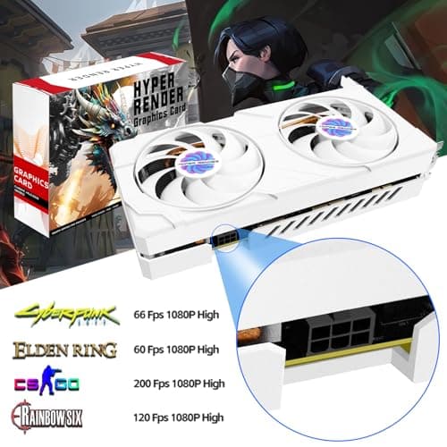 RX 580 Graphics Card 8GB 2048SP GDDR5 256 Bit PC Gaming Video Card 3*DP 1*HDMI PCI Express 3.0 with Freeze Fan Stop for Desktop Computer GPU for Gaming PC