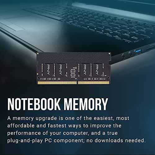PNY Performance 16GB (2x8GB) DDR4 DRAM 3200MHz (PC4-25600) CL22 (Compatible with 2933MHz, 2666MHz, 2400MHz or 2133MHz) 1.2V Notebook/Laptop (SODIMM) Computer Memory Kit – MN16GK2D43200-TB