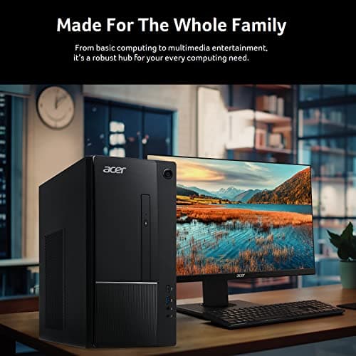 Acer Aspire TC-1750-UR12 Desktop | 12th Gen Intel Core i5-12400 6-Core Processor | 16GB 3200MHz DDR4 | 512GB NVMe M.2 SSD | 8X DVD | Intel Wireless Wi-Fi 6E AX211 | Bluetooth 5.2 | Windows 11 Home