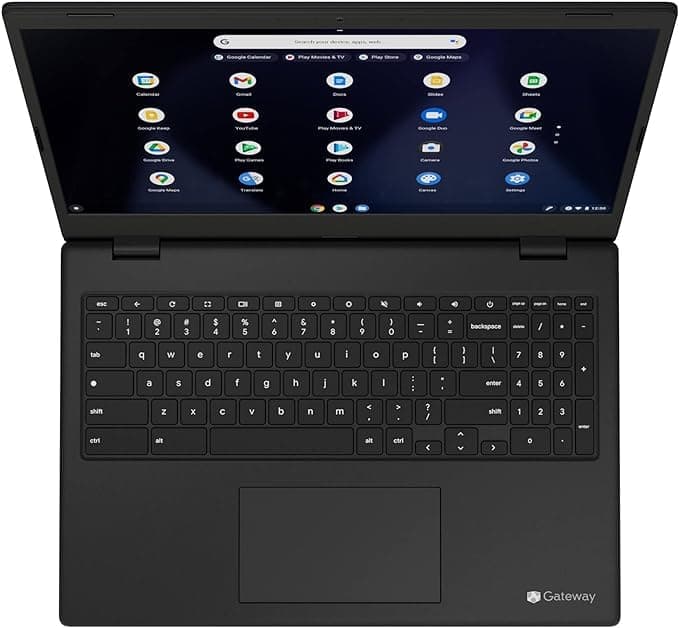 Gateway 15.6 HD Chromebook in Onyx Gray Intel Quad Core up to 3.3Ghz 4GB DDR4 128GB SSD Tuned by THX Audio Webcam Chrome OS (GC415 - ) (Renewed)