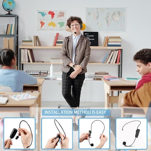 Wireless Saxophone Microphone System, Clip on Instrument Microphone Suitable for Saxophones and Speakers, Multi-Purpose Microphone, Wireless Receiver and Transmitter, 180 Foot Range