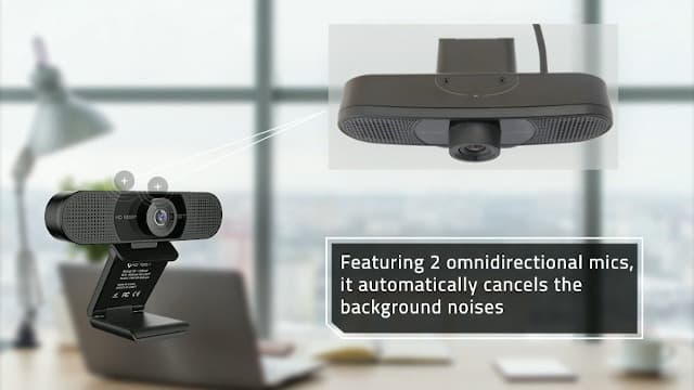EMEET C960 Webcam with Tripod, 1080P Webcam with Microphone, Adjustable Height Mini Tripod, C960 Web Camera with Privacy Cover, Plug & Play with Stand for Zoom/Skype/YouTube/FaceTime