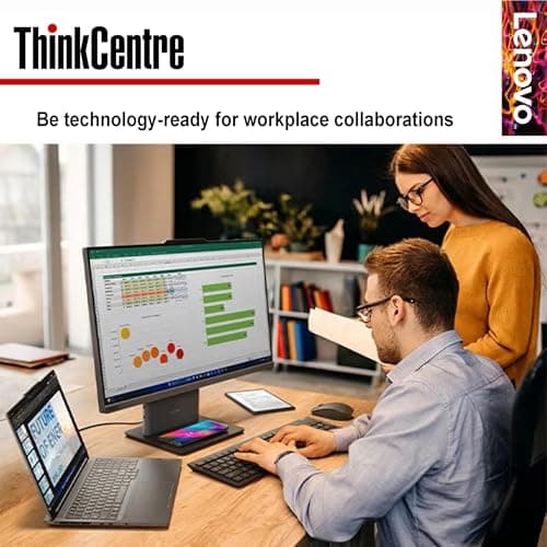 Lenovo ThinkCentre Business All-in-One Computer | 13th Gen Intel 6-Core Processor | 24'' Full HD Display | Wi-Fi 6 | USB-C | HDMI in&Out | KB&Mouse | Windows 11 Pro (64GB RAM | 2TB SSD)