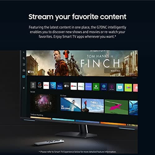 SAMSUNG 43" Odyssey Neo G7 Series 4K UHD Smart Gaming Monitor, 144Hz, 1ms, VESA Display HDR600, Quantum Matrix Technology, AMD FreeSync Premium Pro, LS43CG702NNXZA, Black