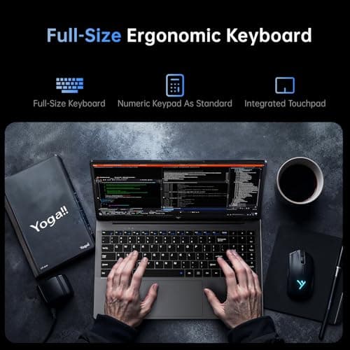 ACEMAGIC Laptop, LX15 15.6" FHD - Intel N97 Processor, 256GB SSD, 8GB RAM, USB-C, WiFi5, BT5.0, Laptop Computer, Windows 11 Pro, Lightweight Everyday Performance