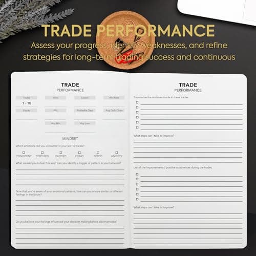 My Trading Journal - Premium Log Book for Stock Market, Forex, Options, Crypto - Guided Trading Journal with 80 Trades, 8 Review Sections - Ideal for Day Traders, Swing Traders, Position Traders