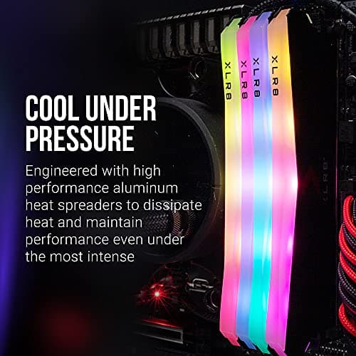 PNY XLR8 Gaming 16GB (2x8GB) DDR4 DRAM 3600MHz (PC4-28800) CL18 1.35V RGB Dual Channel Desktop (DIMM) Memory – MD16GK2D4360018XRGB