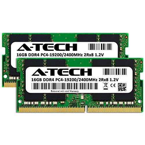 A-Tech Components 32GB (2x16GB) RAM for Apple iMac 2017 (27 inch Retina 5K & 21.5 inch Retina 4K) | DDR4 2400MHz SODIMM PC4-19200 2Rx8 1.2V 260-Pin SO-DIMM Memory Upgrade Kit