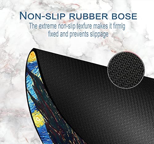 Small Mouse pad mall, only Takes up Wrist and Mouse Space, Washable Lycra Non-Slip Rubber Base, Office, Travel, Small