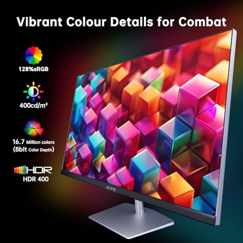 24.5 inch 400Hz 240Hz Gaming Monitor | Fast IPS 1ms | FHD 1080P Monitor | HDR 400 128% sRGB | HDMI x2, DP x2 |Tilt Adjustability Silver-Gray VESA 360Hz Monitors H25X7