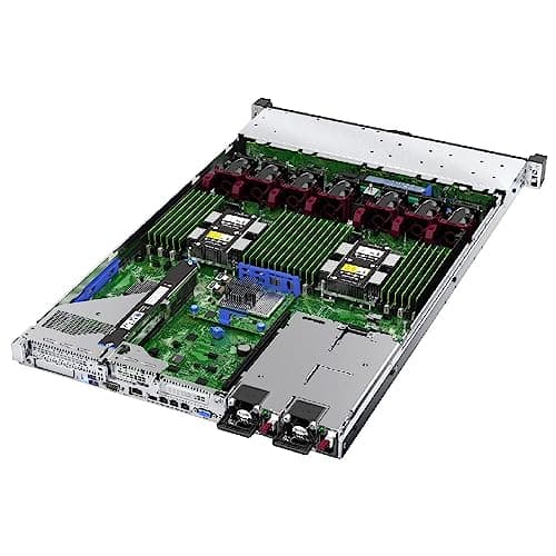 HPE ProLiant DL360 Gen10 1U Rack Server Bundle with Dual Xeon 6130 2.10 GHz, 256GB DDR4 Memory, 7.68TB Enterprise SSD Storage, RAID, Dual Power, iLO, Rail Kit