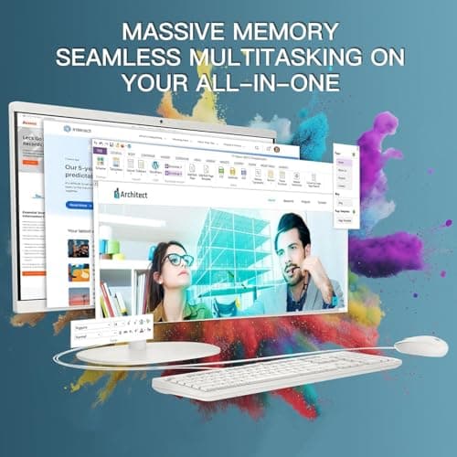 HP 22" FHD All-in-One Desktop PC • Latest 2025 Model – Exclusive Back-to-School Limited Edition • 64GB RAM • 2.5TB Storage (2TB SSD + 512GB External HD) • 13th Gen Intel Quad-Core CPU • Windows 11