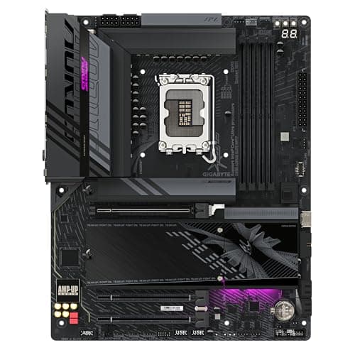 GIGABYTE Z890 AORUS Elite WIFI7 ICE Motherboard - Supports Intel Core Ultra (Series 2) CPUs, 16+1+2 Phases VRM, up to 8800MHz DDR5 (OC), 1xPCIe 5.0 + 3xPCIe 4.0, Wi-Fi 7, 2.5GbE LAN, Thunderbolt 4