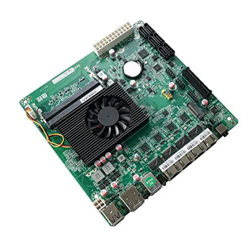 NAS Motherboard N5105,4 Port i226/ i225 2.5GbE LAN,M.2 NVMe, 6*SATA3.0,2*DDR4, 1*PCIe4.0, Mini ITX Soft Router VPN Openwrt Barebone Micro Appliance DIY