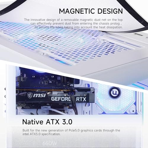 Gaming PC Desktop,AMD Ryzen 7 5700X 8 core 3.4GHz(up to 4.6GHz),GeForce RTX 4060 8GB,32GB DDR4 RAM 3200MHz,1TB NVME SSD,650W PSU, Windows 11 Home 64-bit,White