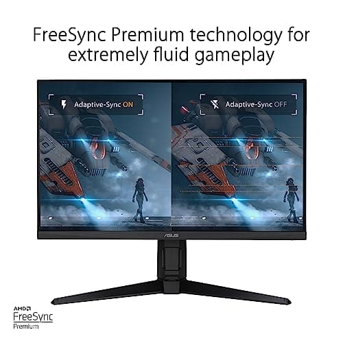 ASUS TUF Gaming 27” 1440P Gaming Monitor (VG27AQML1A) - QHD (2560 x 1440), 260Hz, 1ms, Fast IPS, Extreme Low Motion Blur Sync, G-SYNC compatible, FreeSync Premium, Variable Overdrive, DisplayHDR 40