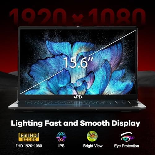 15.6 Business-gaming-Laptop, 6-Cores AMD Ryzen 5 6600H 660M 6nm GPU, 32GB DDR5 1TB SSD(Beat i7-1165G7 up to 4.5GHz)100W Type-C FHD IPS Laptop-Computer with Fingerprint Backlit Keyboard WiFi5 Win11