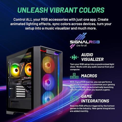 Skytech Nebula Gaming PC Desktop, Ryzen 5 5500 3.6 GHz (4.2GHz Turbo Boost), NVIDIA RTX 4060 8GB GDDR6X, 1TB SSD, 16GB DDR4 RAM 3200, 650W Gold PSU, Wi-Fi, Win 11 Home