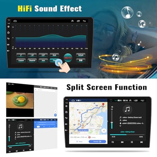 [8 Core 4G+64G] Android 13 Car Stereo for Dodge Ram 1500 2500 3500 2013-2019 with Wireless Apple Carplay Android Auto,9'' HD Touchscreen Dodge Ram Radio with WiFi,GPS/Bluetooth FM/RDS +Backup Camera