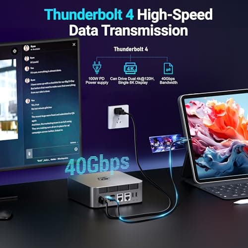 Beelink GTi13 Mini PC, Intel Core-i9 13900HK Processors (14C/20T,Up to 5.4GHz), 32GB DDR5 5200MHz 1TB SSD, Mini Computer Support Thunderbolt 4/PCle×8 Slot/WiFi6/2.5G LAN/Triple Display, AI Gaming pc