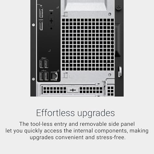 Dell Tower Desktop ECT1250 - Intel Core Ultra 7-265 Processor, Intel UHD Graphics, 16GB DDR5 5600MT/s Memory, 1TB M.2 SSD, 3.0 SD Card Reader, Wired Keyboard and Mouse, Basic Onsite Service