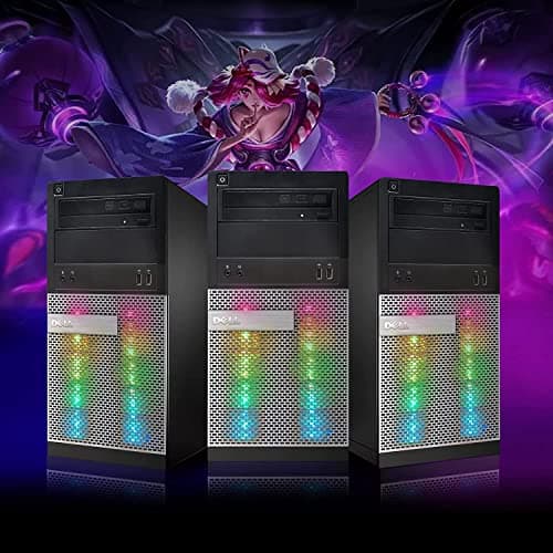 Dell RGB Gaming Desktop PC, Intel Quad I5 up to 3.6GHz, GeForce GTX 1660 Super 6G GDDR6, 16GB RAM, 128G SSD + 2TB, DVD, WiFi & Bluetooth, RGB Keyboard & Mouse, Win 10 Pro (Renewed)