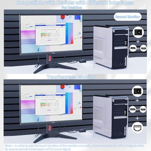 Touchscreen Gaming Monitor 27 Inch 4K UHD(3840x2160) IPS Computer Monitor, 60Hz, Ultra-Thin Bezel, HDMI, DisplayPort, 400 cd/㎡, VESA, Tilt Adjustable
