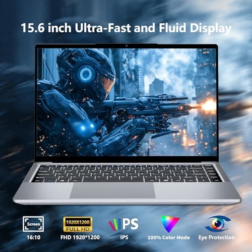 Gaming Laptop i5, 15.6 inch Laptops, Laptop Computer Up to 3.60GHZ, Traditional Laptops Computers for 24GB RAM 512GB SSD, Business Lap top Full HD 1920X1200 Display 180 Angle Opening WIFI 5 Win 11 Pro