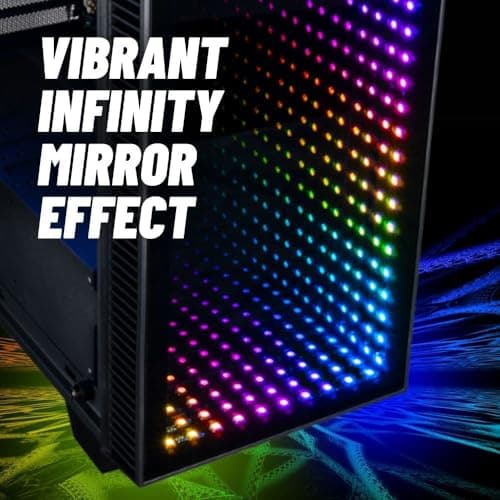 Empowered PC Continuum Micro Gaming Desktop - NVIDIA GeForce RTX 5060 Ti 16GB, AMD 8-Core Ryzen 7 5700X CPU, 32GB RAM, 2TB NVMe SSD, WiFi, Windows 11 Pro - RGB Gamer Computer