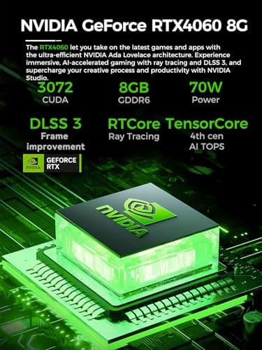 T2-Pro Mini Gaming PC Core i9-13900HK/RTX4060 8G GDDR6,Gaming Computer 32GB RAM DDR5-5200,1TB PCIe4.0 SSD,Adjustable RGB Light,WiFi6E/BT5.3/2.5G LAN/USB-C 4K@60Hz Win11 Pro Mini Desktop PC