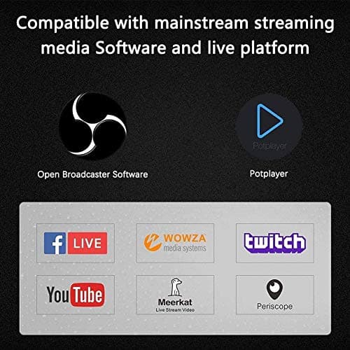 HDMI Video Capture Card, 4K HDMI to USB Capture Card Full HD 1080P 30fps, Record via DSLR, Camcorder, Action Cam for Live Streaming, Compatible with Nintendo Switch, PS4, Xbox One, PC