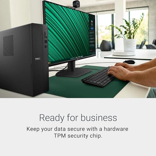 Dell Slim Desktop ECS1250 - Intel Core Ultra 5-225 Processor, Intel UHD Graphics, 16GB DDR5 5600MT/s Memory, 512GB M.2 SSD, 3.0 SD Card Reader, Wired Keyboard and Mouse, Basic Onsite Service