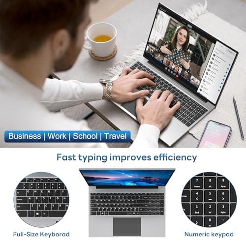 jumper Laptop Computer 16 Inch, Office 365, Laptops with 16GB RAM, 1152GB Storage, FHD IPS 1920x1200 Display, 12th N95 CPU(Up to 3.4GHz), 38WH Battery, 2 Speakers, Mini HDMI, 16:10.