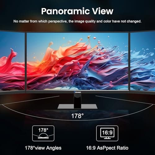 27 inch 1920x1080 100Hz Ultra Thin Computer Monitor with HDMI VGA, IPS Anti Glare Screen Work PC Monitor with Eye Care VESA Mountable Low Blue Light Wide Viewing Angle, 3 Yr WRNTY