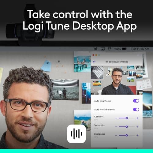 Logitech C920e HD 1080p Mic-Disabled Webcam, certified for Zoom and Microsoft Teams, TAA Compliant