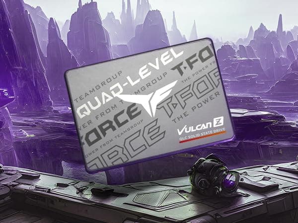TEAMGROUP T-Force Vulcan Z 1TB SLC Cache 3D NAND QLC 2.5 Inch SATA III Internal Solid State Drive SSD (R/W Speed up to 550/470 MB/s) T253TY001T0C101
