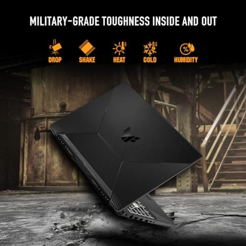 ASUS TUF Gaming A15 Gaming Laptop, 15.6” FHD 144Hz Display, NVIDIA® GeForce RTX™ 3050, AMD Ryzen™ 5 7535HS, 8GB DDR5, 512GB PCIe® Gen4 NVMe™ SSD, Wi-Fi 6, Windows 11, FA506NC-ES51